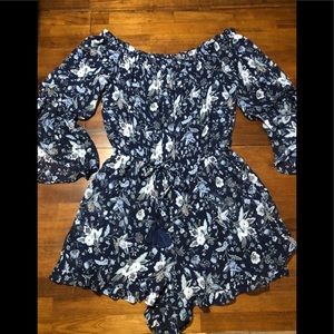 American Eagle Navy romper
